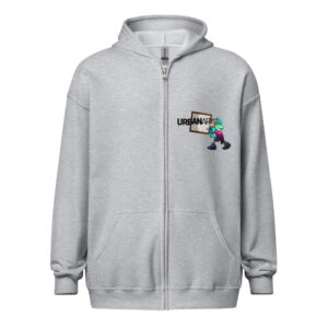 Kueio x URBAN ARTS – Sweat à capuche unisexe à fermeture éclair