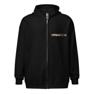Uneg x URBAN ARTS – Sweat à capuche unisexe à fermeture éclair